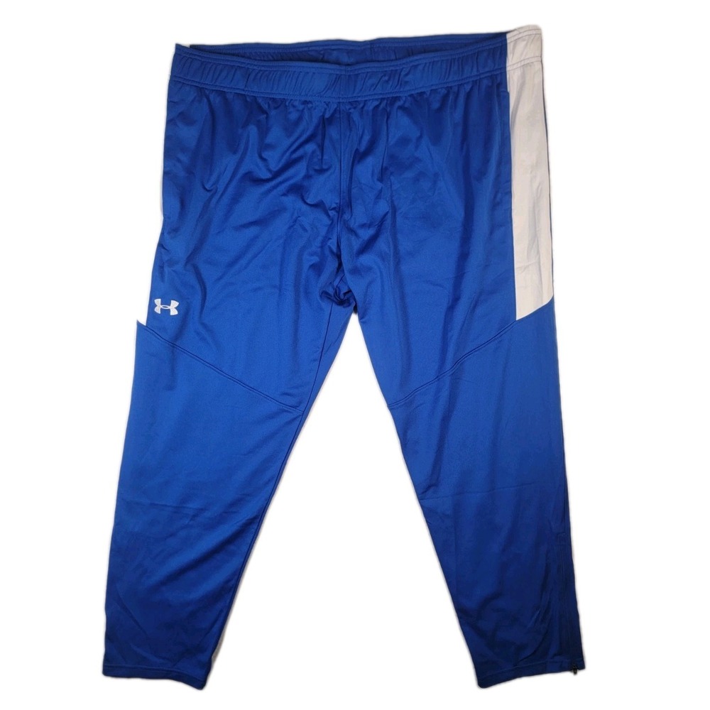 Under Armour‎ Mens 4XL Track Pants Rival Knit Royal Blue White Stripe NWT